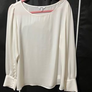 Express Long Sleeve Blouse in blush pink